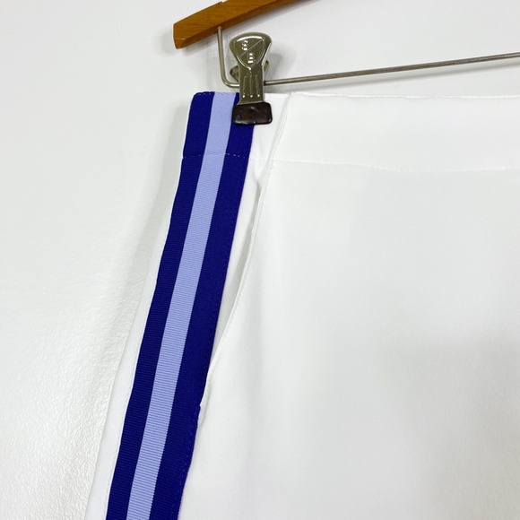NWT Lady Hagen White Golf Skort Purple Stripe Sz. 2 Pleat Back - Picture 6 of 11